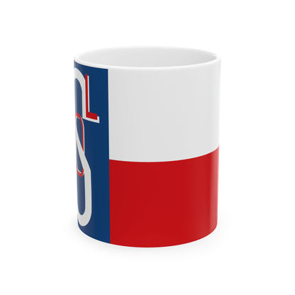Historical flag of Sokol 1938 (Czech Republic) White Coffee Mug-11oz-Go Mug Yourself