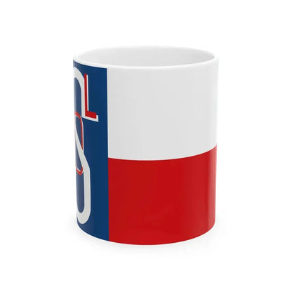 Historical flag of Sokol 1938 (Czech Republic) White Coffee Mug 11oz - Go Mug Yourself