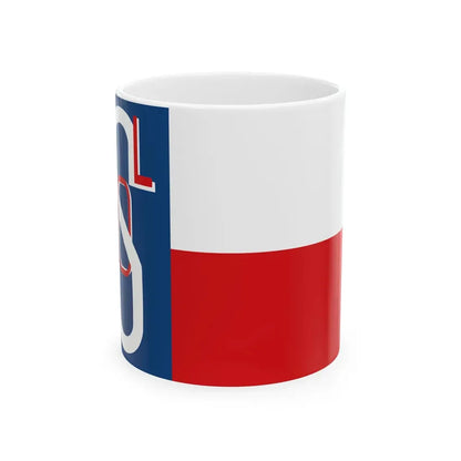 Historical flag of Sokol 1938 (Czech Republic) White Coffee Mug 11oz - Go Mug Yourself