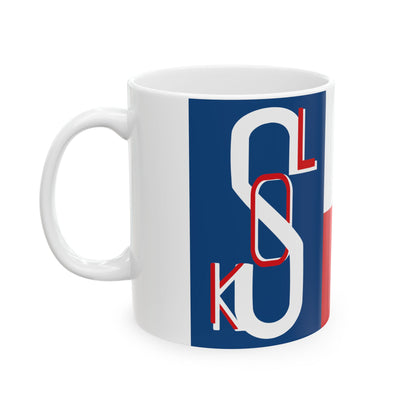 Historical flag of Sokol 1938 (Czech Republic) White Coffee Mug-Go Mug Yourself