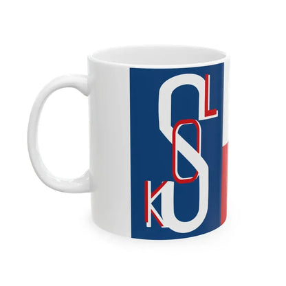 Historical flag of Sokol 1938 (Czech Republic) White Coffee Mug - Go Mug Yourself