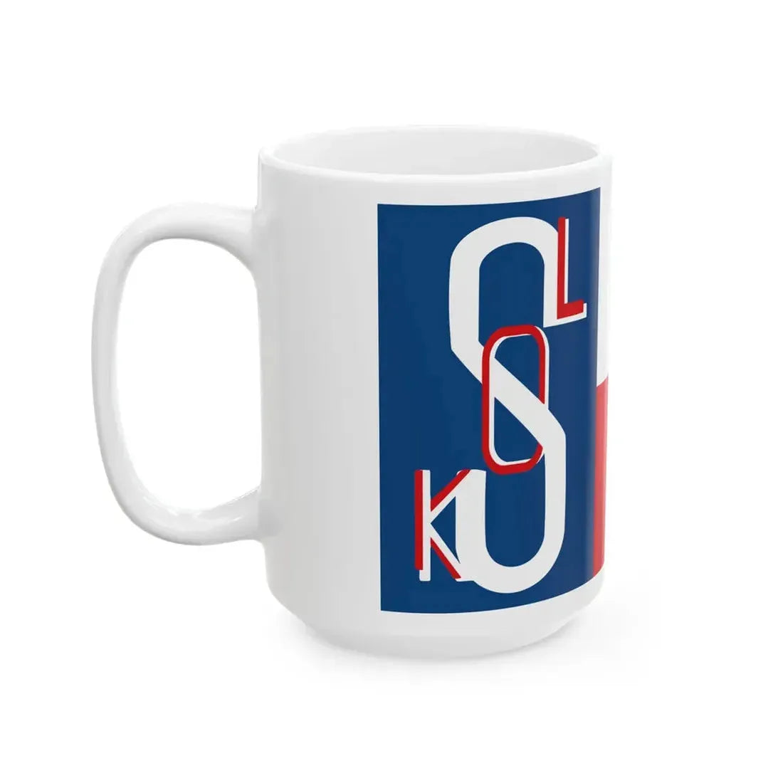 Historical flag of Sokol 1938 (Czech Republic) White Coffee Mug - Go Mug Yourself