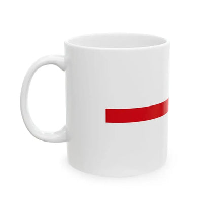 Historical merchant fleet flag of Montenegro early version (Montenegro) White Coffee Mug - Go Mug Yourself