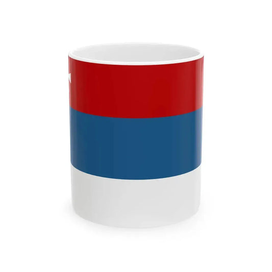 Historical merchant fleet flag of Montenegro (Montenegro) White Coffee Mug 11oz - Go Mug Yourself