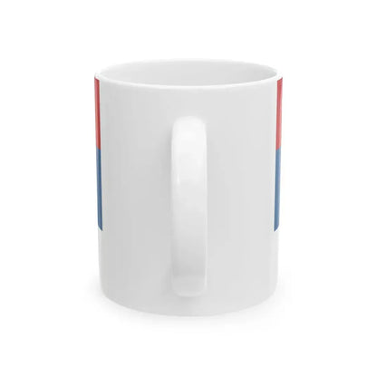 Historical merchant fleet flag of Montenegro (Montenegro) White Coffee Mug - Go Mug Yourself