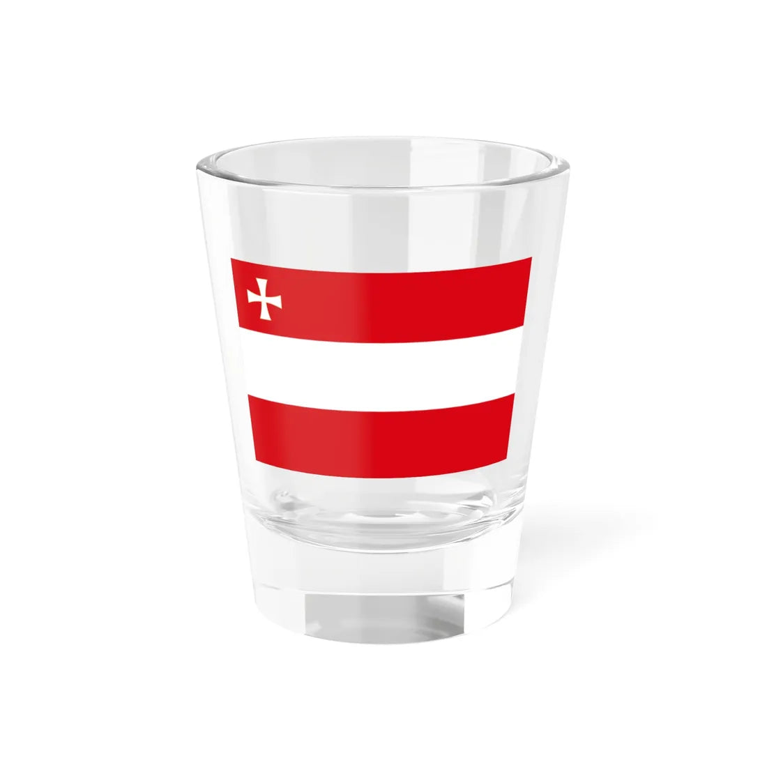 Historical merchant fleet flag of MontenegroV2 (Montenegro) Shot Glass 1.5oz 1.5oz - Go Mug Yourself