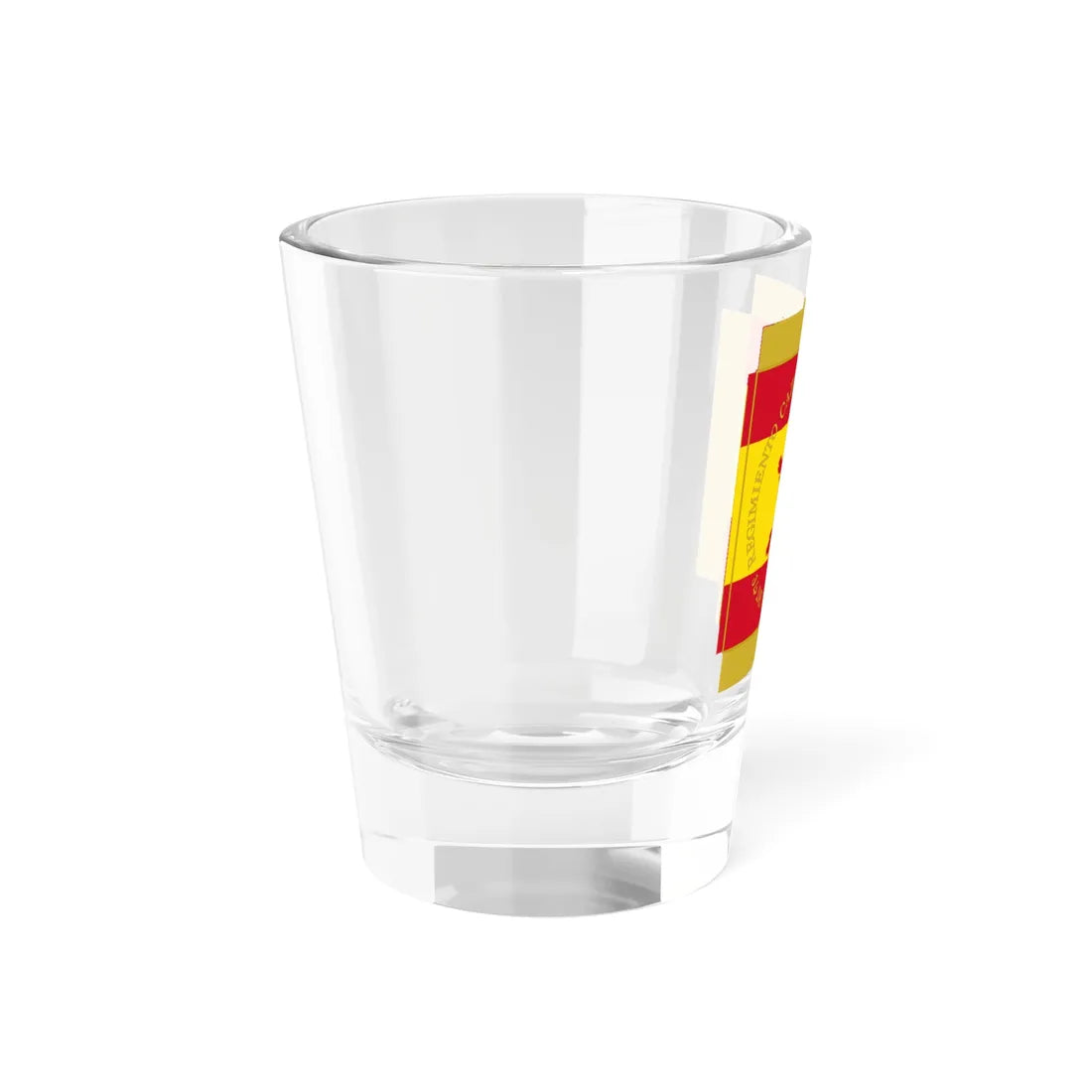 Historical Military Flag of Spain Cavalry Regiment Alcantara (Spain) Shot Glass 1.5oz - Go Mug Yourself