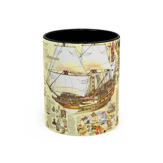 History Salvaged from the Sea (1977) (Map) Accent Coffee Mug 11oz Black - Go Mug Yourself