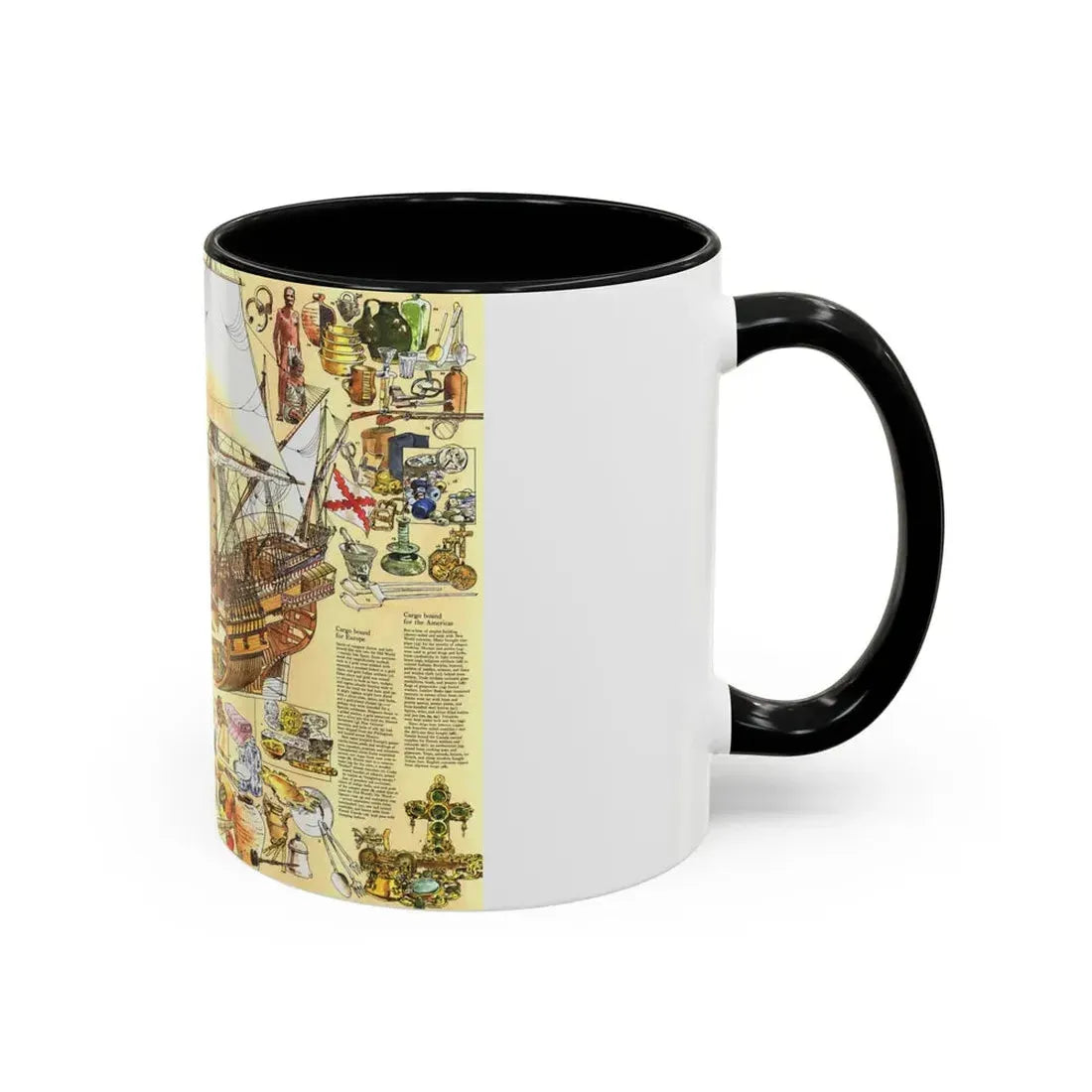 History Salvaged from the Sea (1977) (Map) Accent Coffee Mug - Go Mug Yourself