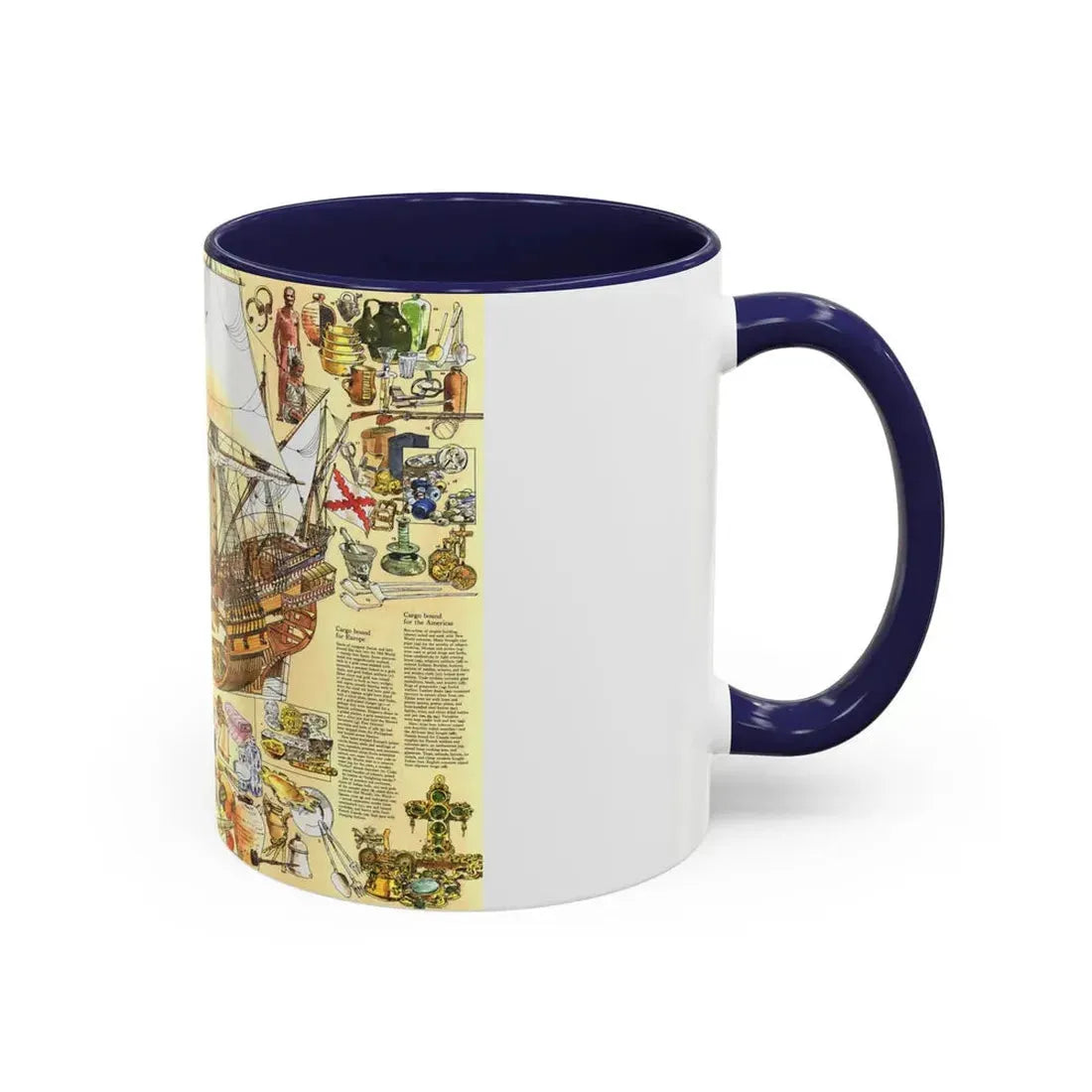 History Salvaged from the Sea (1977) (Map) Accent Coffee Mug - Go Mug Yourself