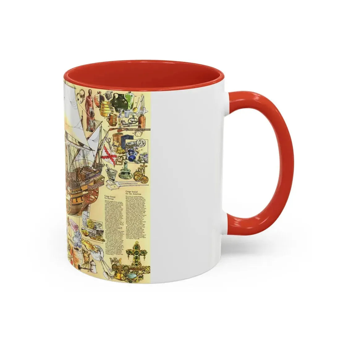History Salvaged from the Sea (1977) (Map) Accent Coffee Mug - Go Mug Yourself
