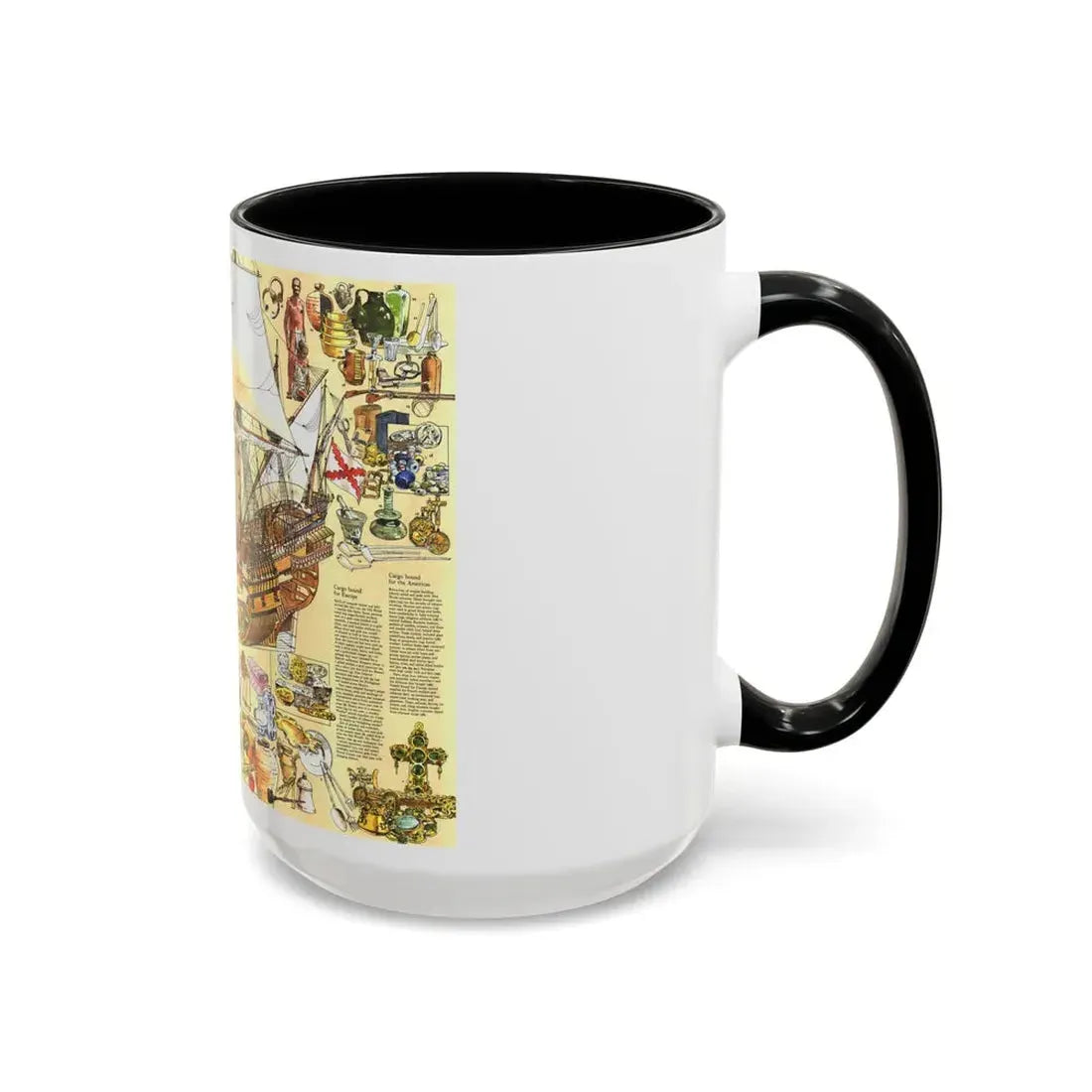 History Salvaged from the Sea (1977) (Map) Accent Coffee Mug - Go Mug Yourself