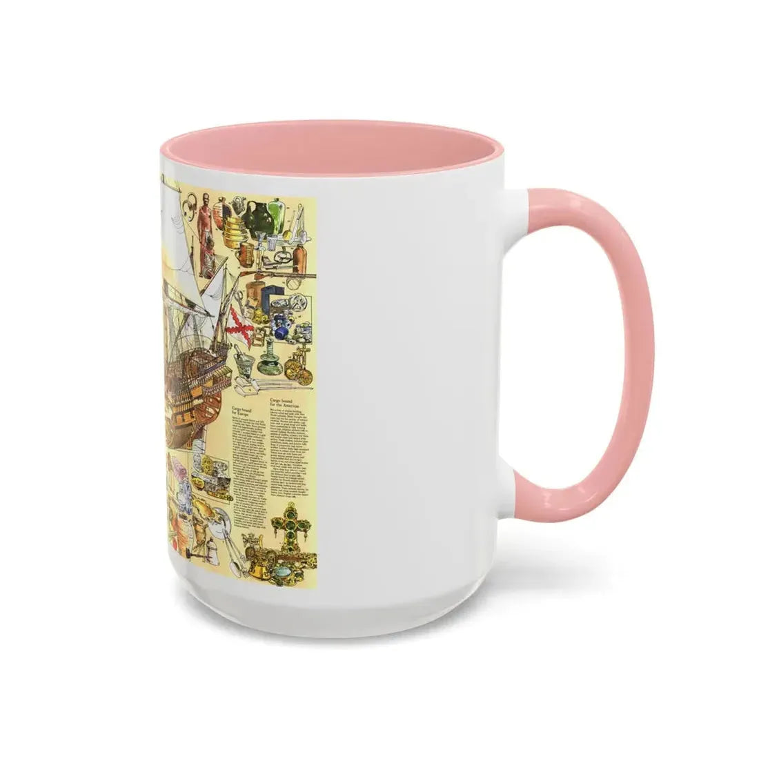 History Salvaged from the Sea (1977) (Map) Accent Coffee Mug - Go Mug Yourself