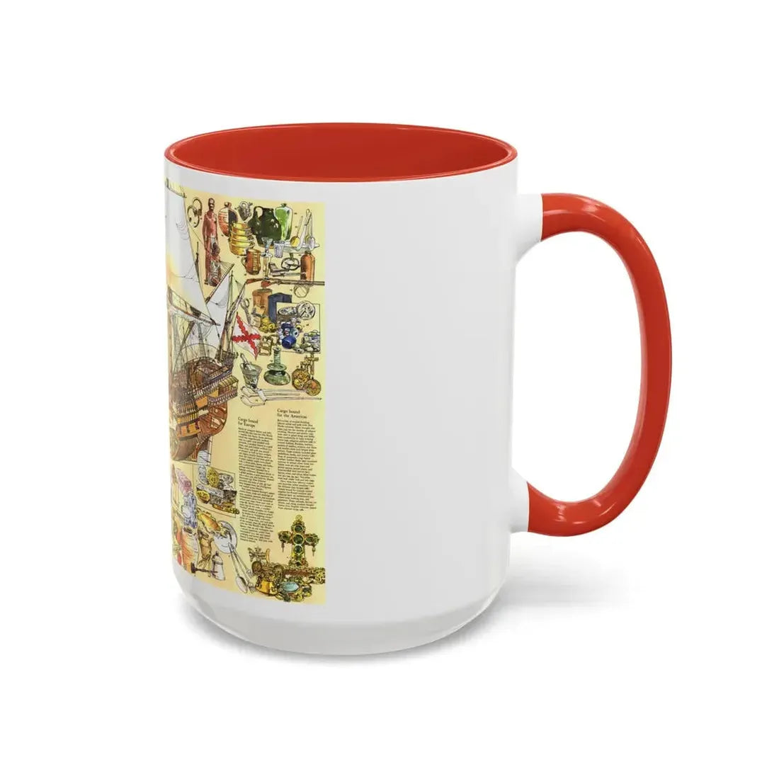 History Salvaged from the Sea (1977) (Map) Accent Coffee Mug - Go Mug Yourself
