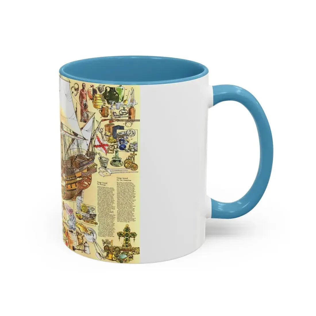 History Salvaged from the Sea (1977) (Map) Accent Coffee Mug - Go Mug Yourself