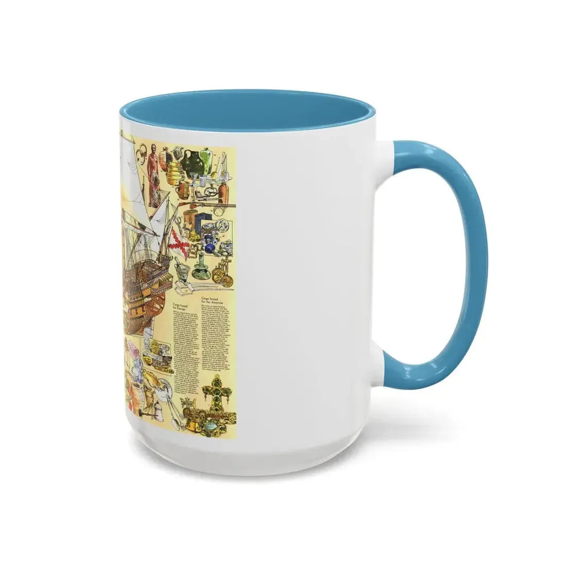 History Salvaged from the Sea (1977) (Map) Accent Coffee Mug - Go Mug Yourself