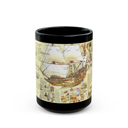 History Salvaged from the Sea (1977) (Map) Black Coffee Mug-15oz-Go Mug Yourself