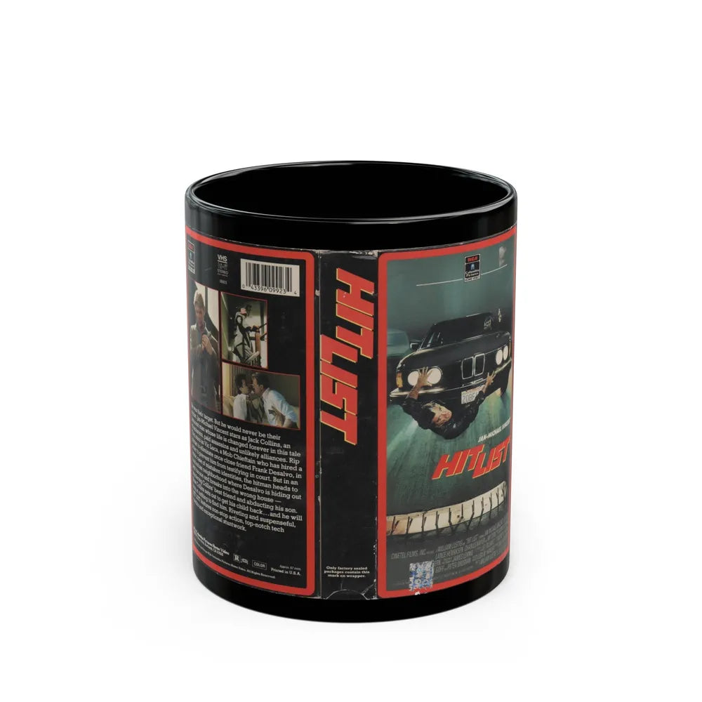 HIT LIST (VHS COVER) - Black Coffee Mug-11oz-Go Mug Yourself