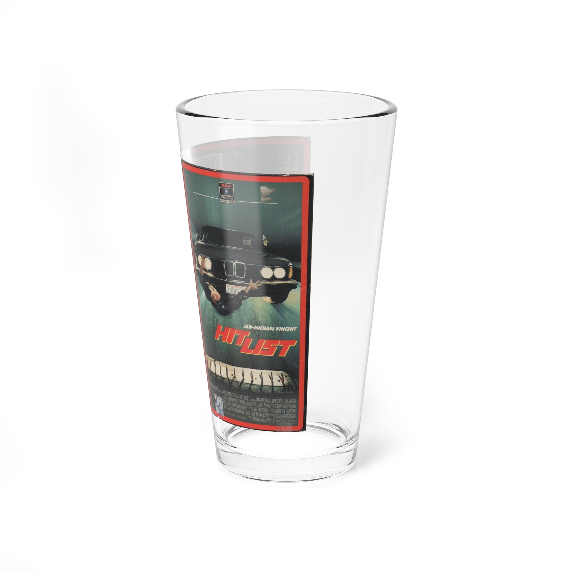 HIT LIST (VHS COVER) Pint Glass 16oz-Go Mug Yourself