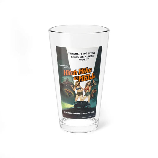 HITCH HIKE TO HELL (2) 1977 Movie Poster - Pint Glass 16oz-16oz-Go Mug Yourself