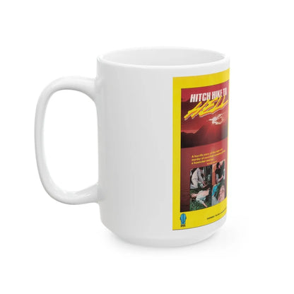 HITCH HIKE TO HELL (VHS COVER) - White Coffee Mug-Go Mug Yourself