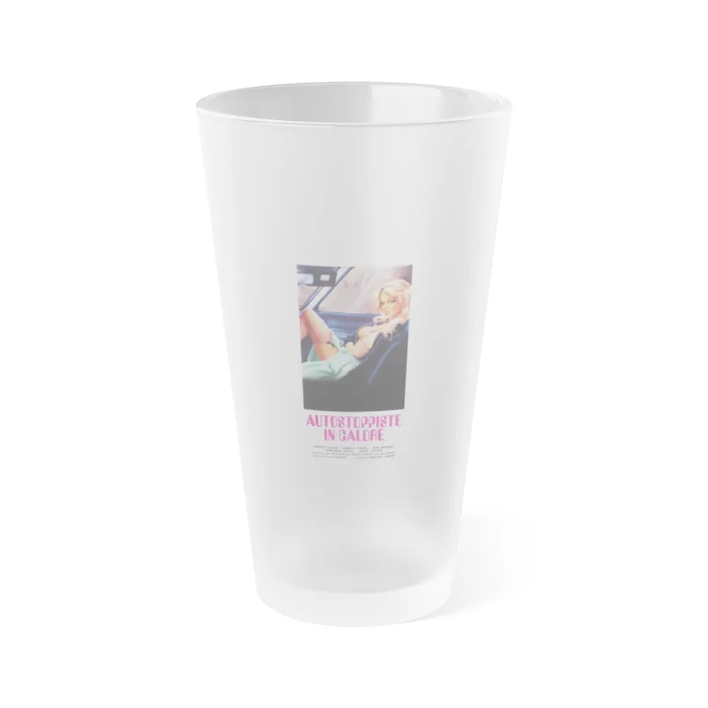 HITCH HIKERS IN HEAT 1979 Movie Poster - Frosted Pint Glass 16oz-Go Mug Yourself