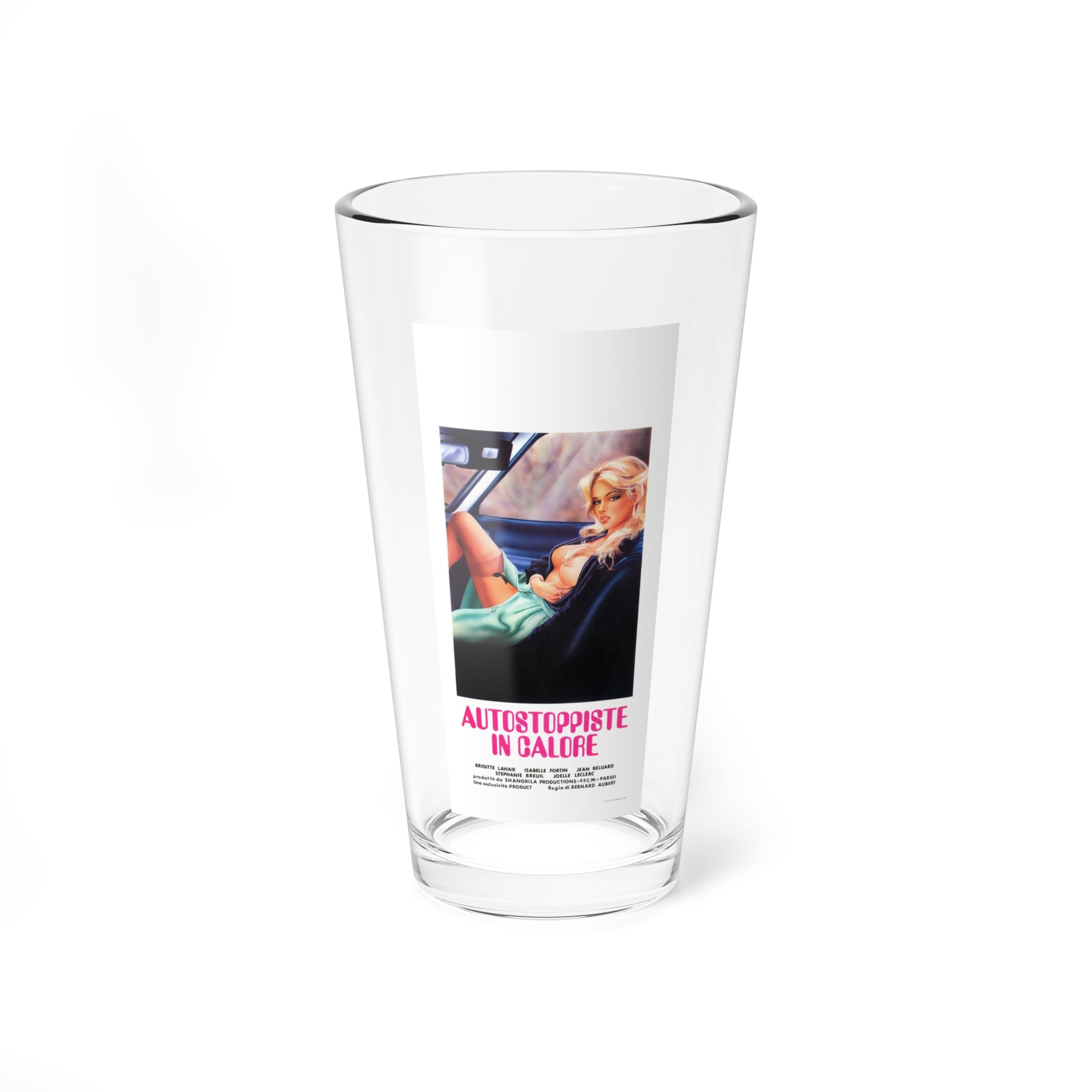 HITCH HIKERS IN HEAT 1979 Movie Poster - Pint Glass 16oz-16oz-Go Mug Yourself