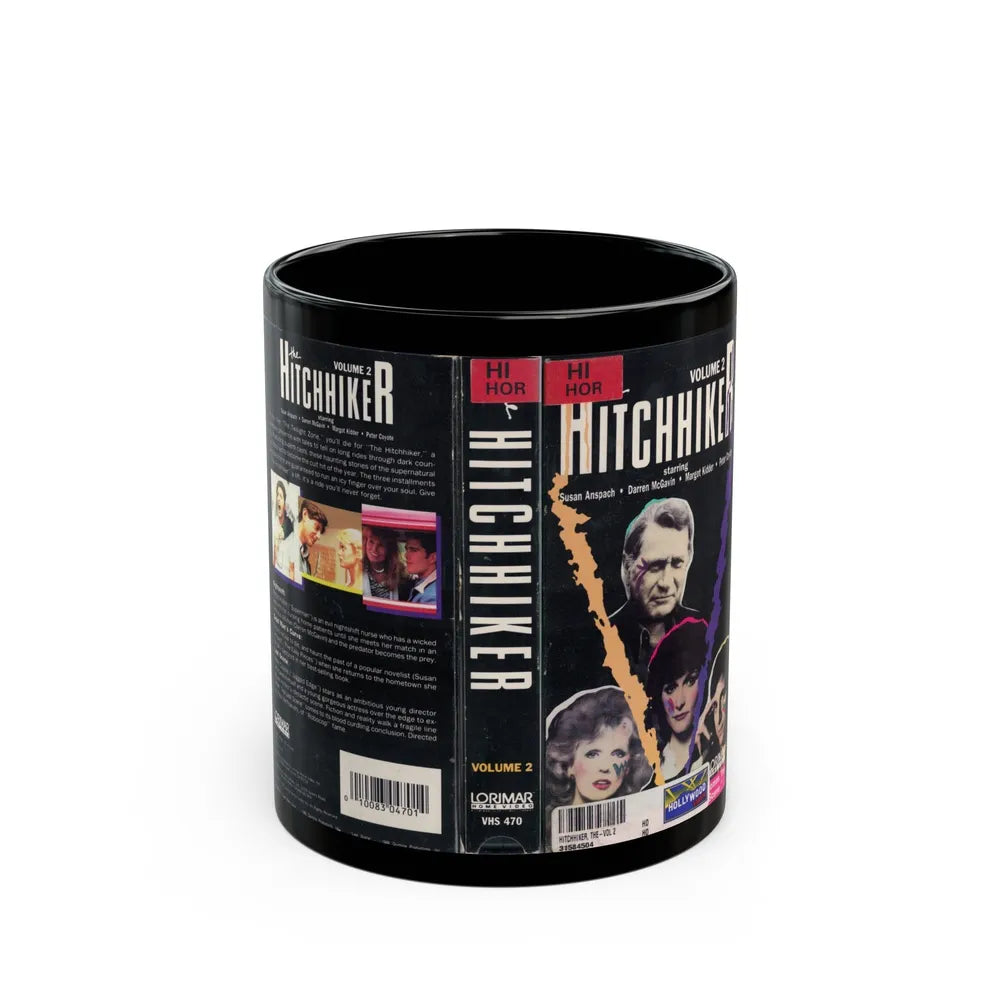 HITCHHIKER TV SERIES VOLUME 2 (VHS COVER) - Black Coffee Mug-11oz-Go Mug Yourself