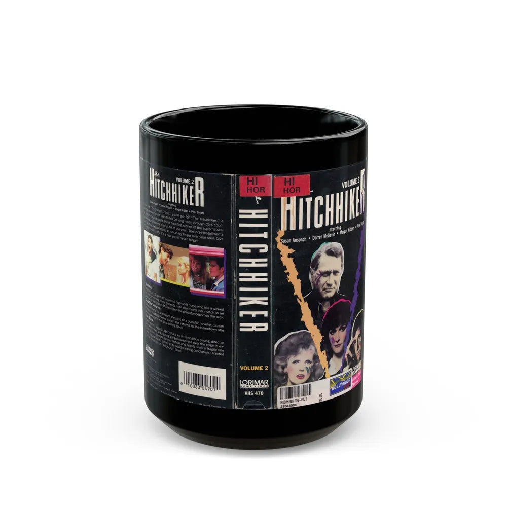 HITCHHIKER TV SERIES VOLUME 2 (VHS COVER) - Black Coffee Mug-15oz-Go Mug Yourself