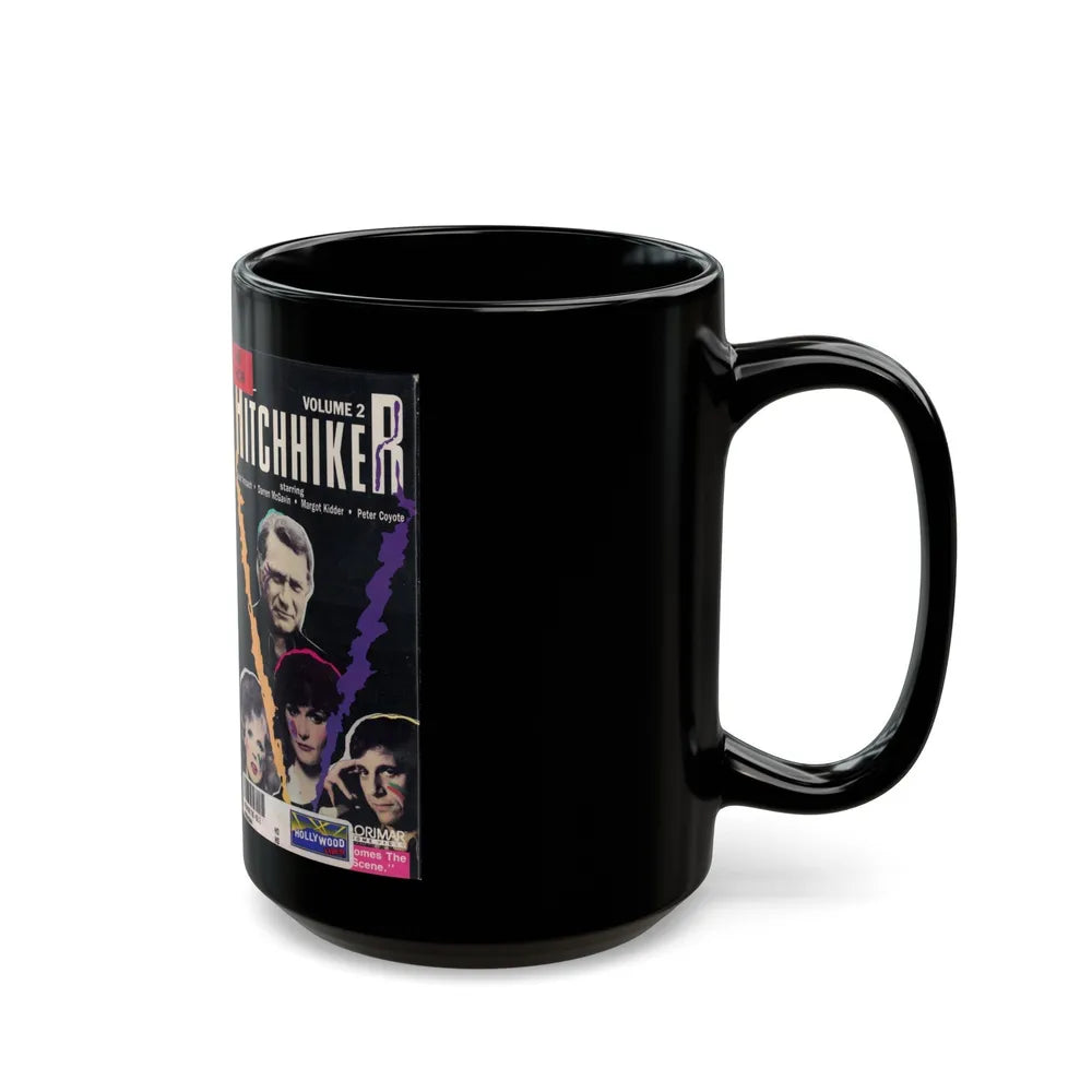 HITCHHIKER TV SERIES VOLUME 2 (VHS COVER) - Black Coffee Mug-Go Mug Yourself