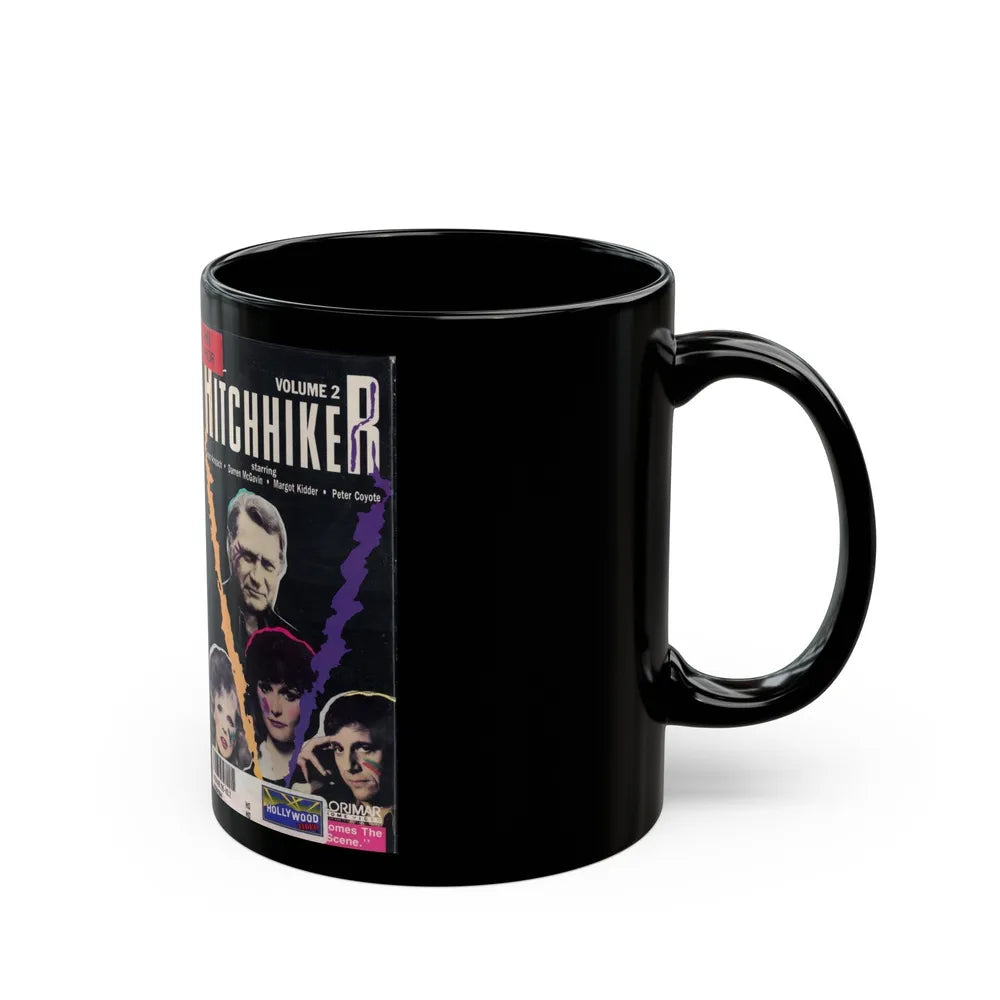 HITCHHIKER TV SERIES VOLUME 2 (VHS COVER) - Black Coffee Mug-Go Mug Yourself