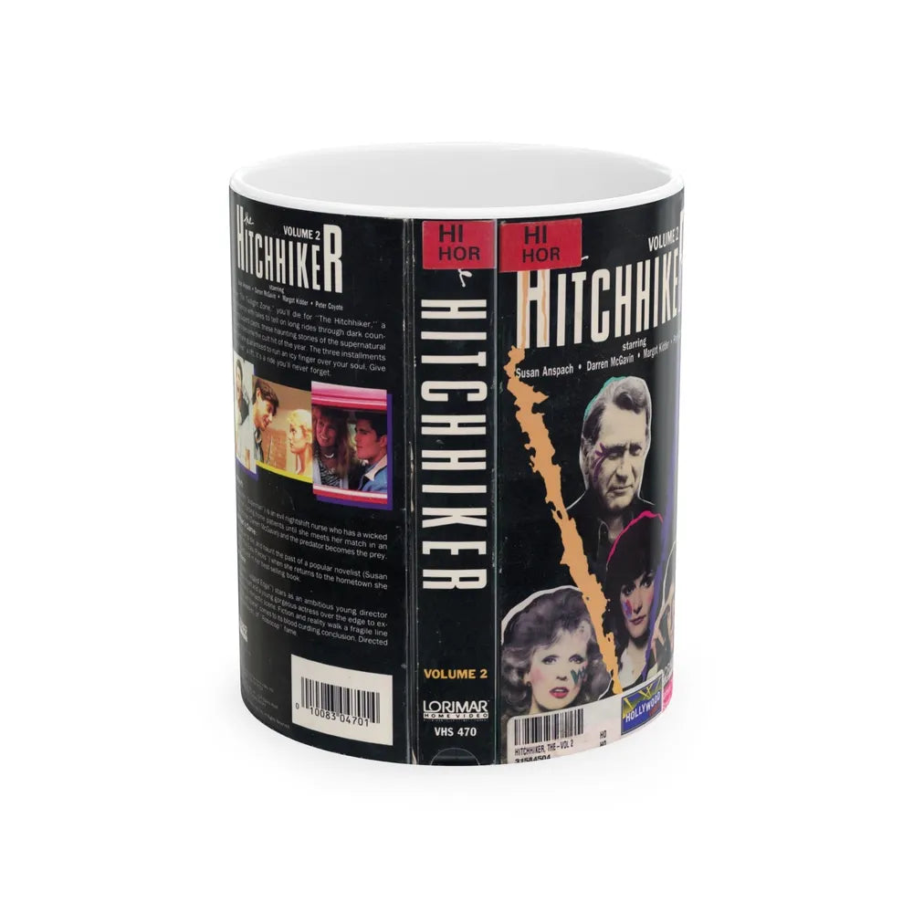 HITCHHIKER TV SERIES VOLUME 2 (VHS COVER) - White Coffee Mug-11oz-Go Mug Yourself