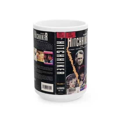 HITCHHIKER TV SERIES VOLUME 2 (VHS COVER) - White Coffee Mug-15oz-Go Mug Yourself