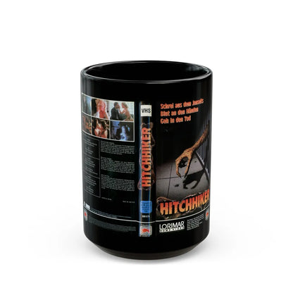 HITCHHIKER (VHS COVER) - Black Coffee Mug-15oz-Go Mug Yourself