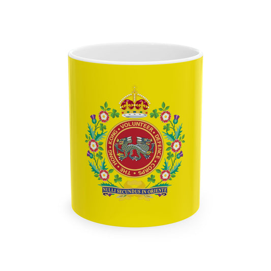 HKVDC Regimental Colour (China) White Coffee Mug-11oz-Go Mug Yourself
