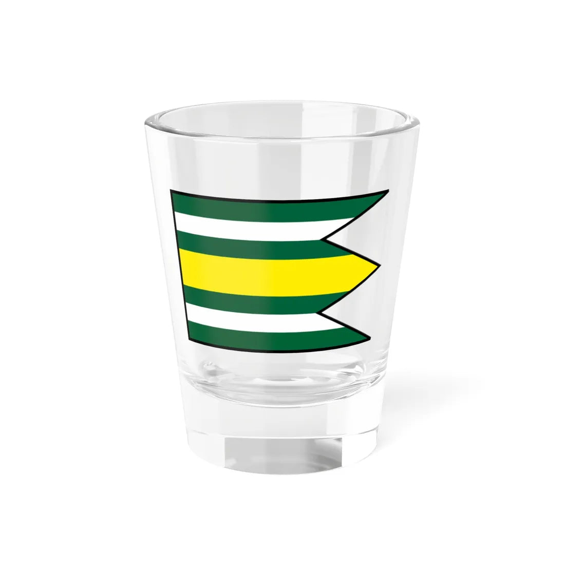 Hlinne Vranov Nad Toplou Flag (Slovakia) Shot Glass 1.5oz 1.5oz - Go Mug Yourself