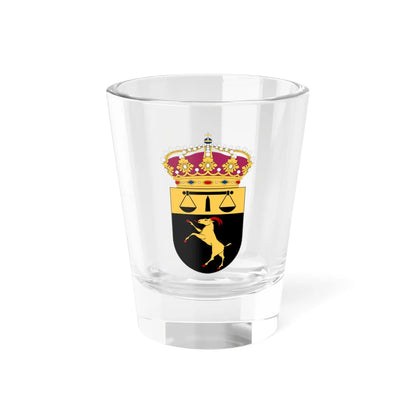 Hälsinglands tingsrätt vapen (Sweden) (Coat of Arms) Shot Glass 1.5oz 1.5oz - Go Mug Yourself