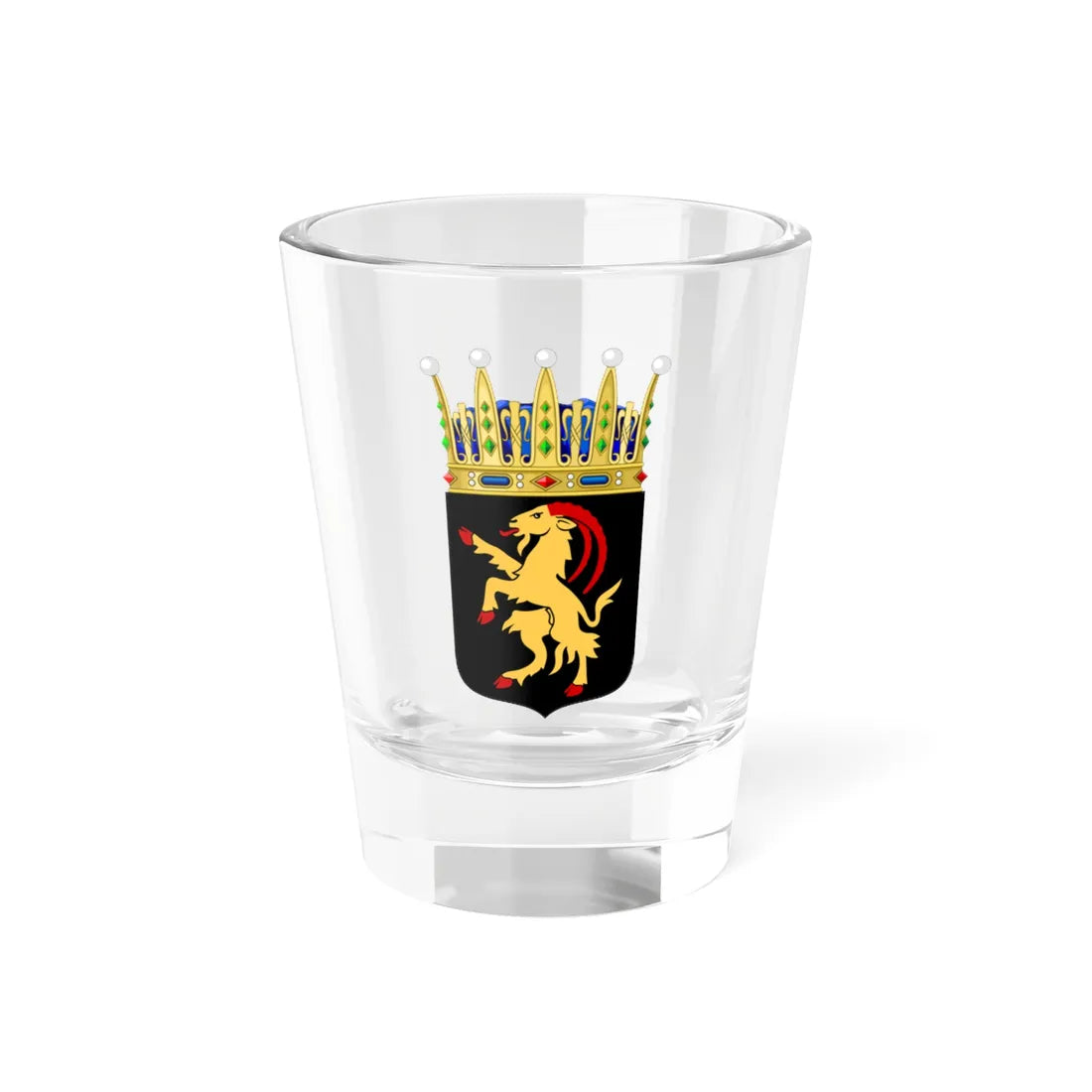 Hälsinglands vapen  (Sweden) (Coat of Arms) Shot Glass 1.5oz 1.5oz - Go Mug Yourself