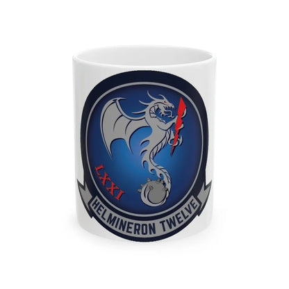 HM 12 Helicopter Mine Countermeasures Squadron 12 (U.S. Navy) White Coffee Mug-11oz-Go Mug Yourself