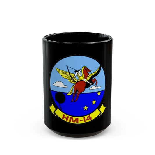 HM 14 1 (U.S. Navy) Black Coffee Mug-15oz-Go Mug Yourself