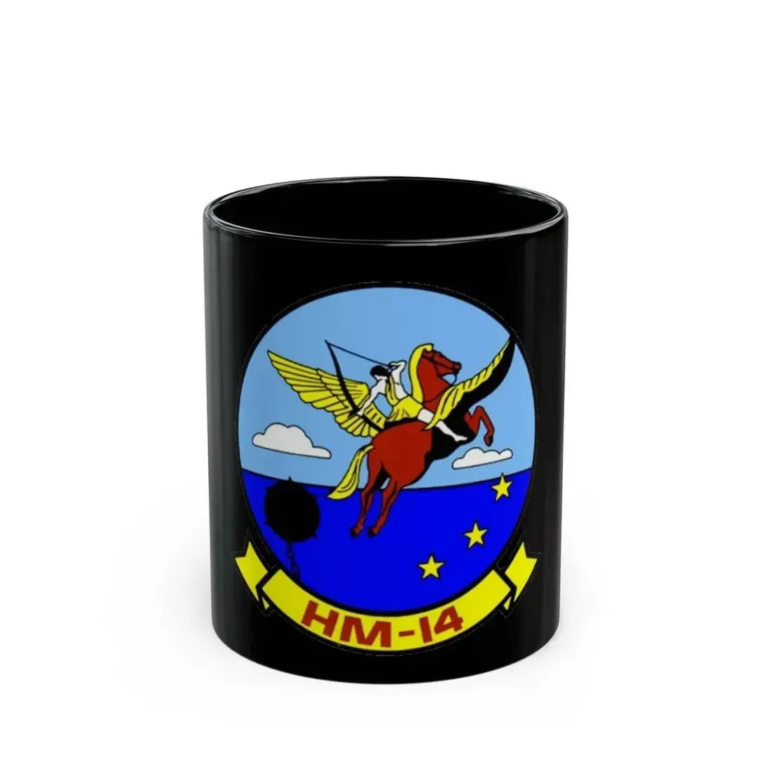 HM 14 1 (U.S. Navy) Black Coffee Mug 11oz - Go Mug Yourself