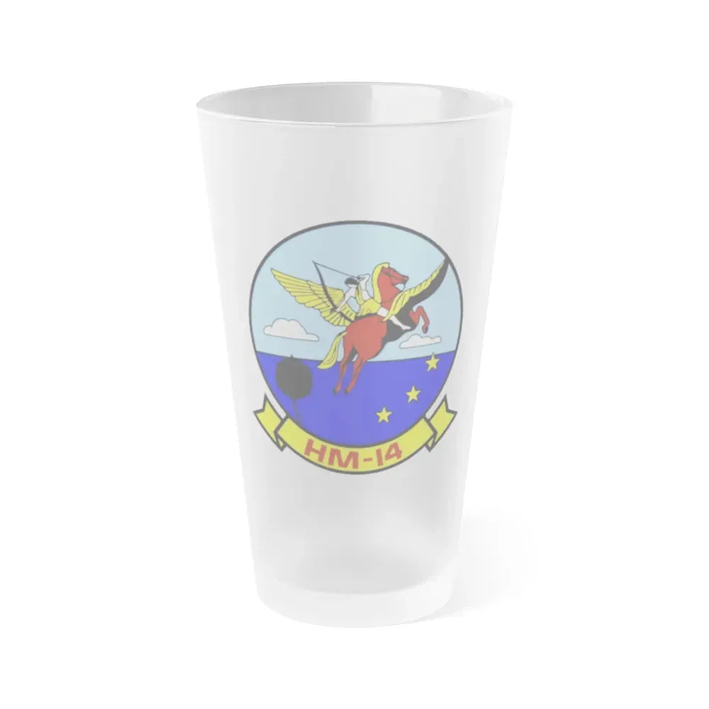 HM 14 1 (U.S. Navy) Frosted Pint Glass 16oz Default Title - Go Mug Yourself
