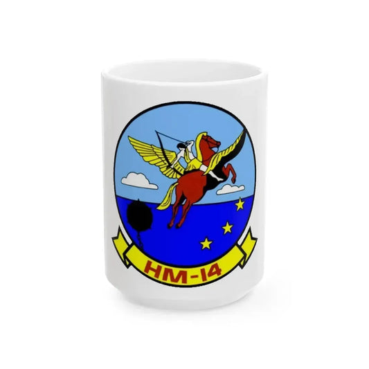 HM 14 1 (U.S. Navy) White Coffee Mug 15oz - Go Mug Yourself