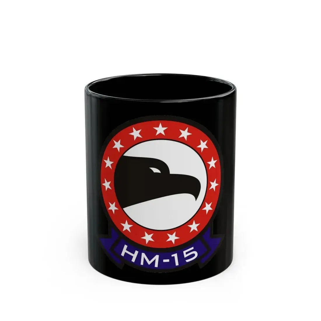 HM 15 Helicopter Mine Countermeasures Squadron 15 (U.S. Navy) Black Coffee Mug 11oz - Go Mug Yourself