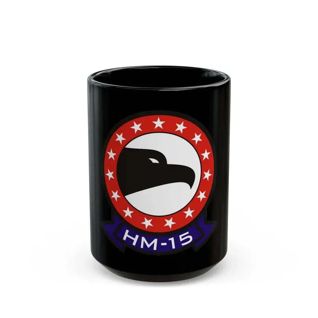 HM 15 Helicopter Mine Countermeasures Squadron 15 (U.S. Navy) Black Coffee Mug 15oz - Go Mug Yourself