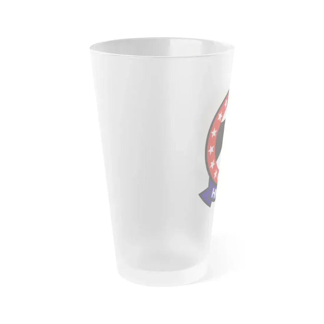 HM 15 Helicopter Mine Countermeasures Squadron 15 (U.S. Navy) Frosted Pint Glass 16oz - Go Mug Yourself