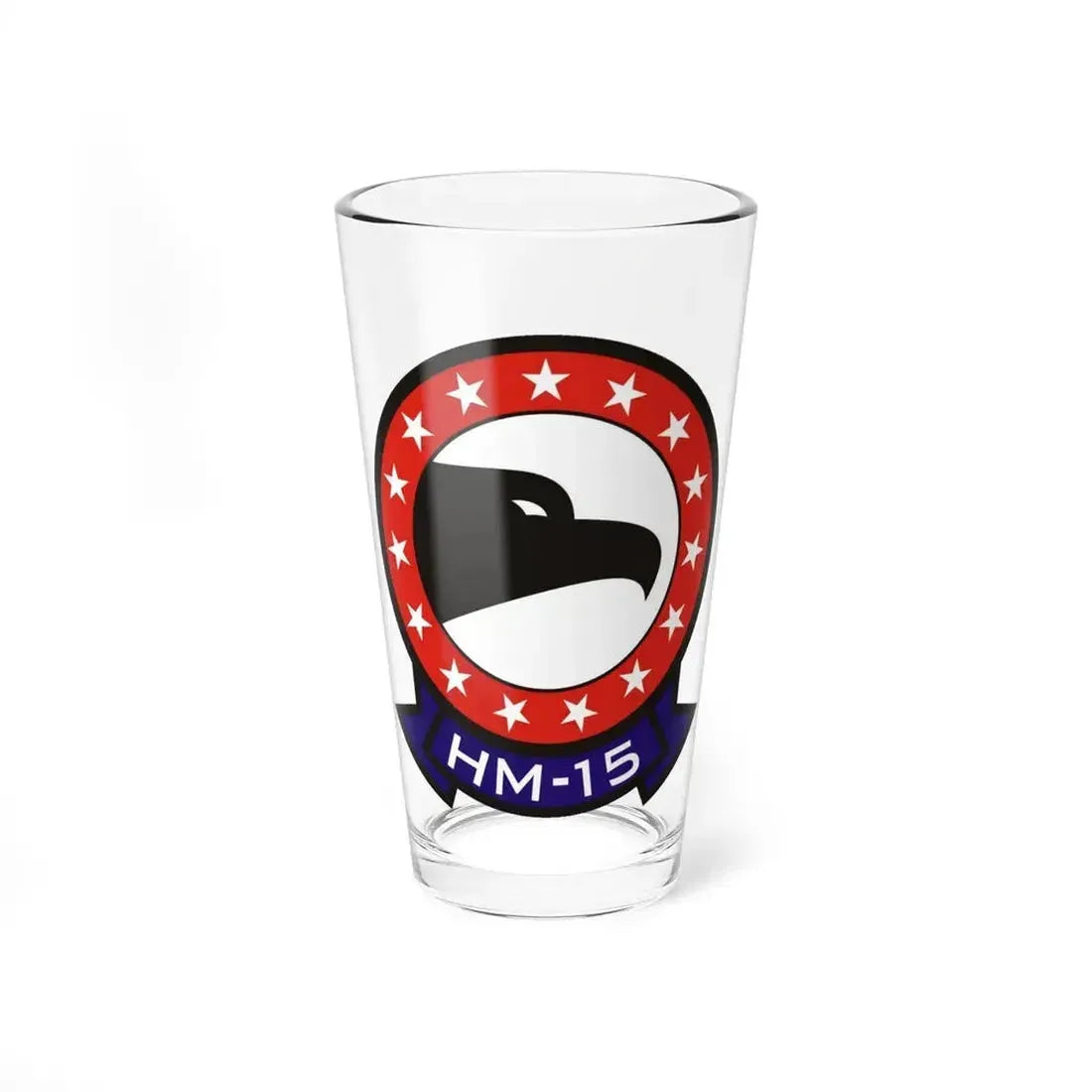 HM 15 Helicopter Mine Countermeasures Squadron 15 (U.S. Navy) Pint Glass 16oz 16oz - Go Mug Yourself