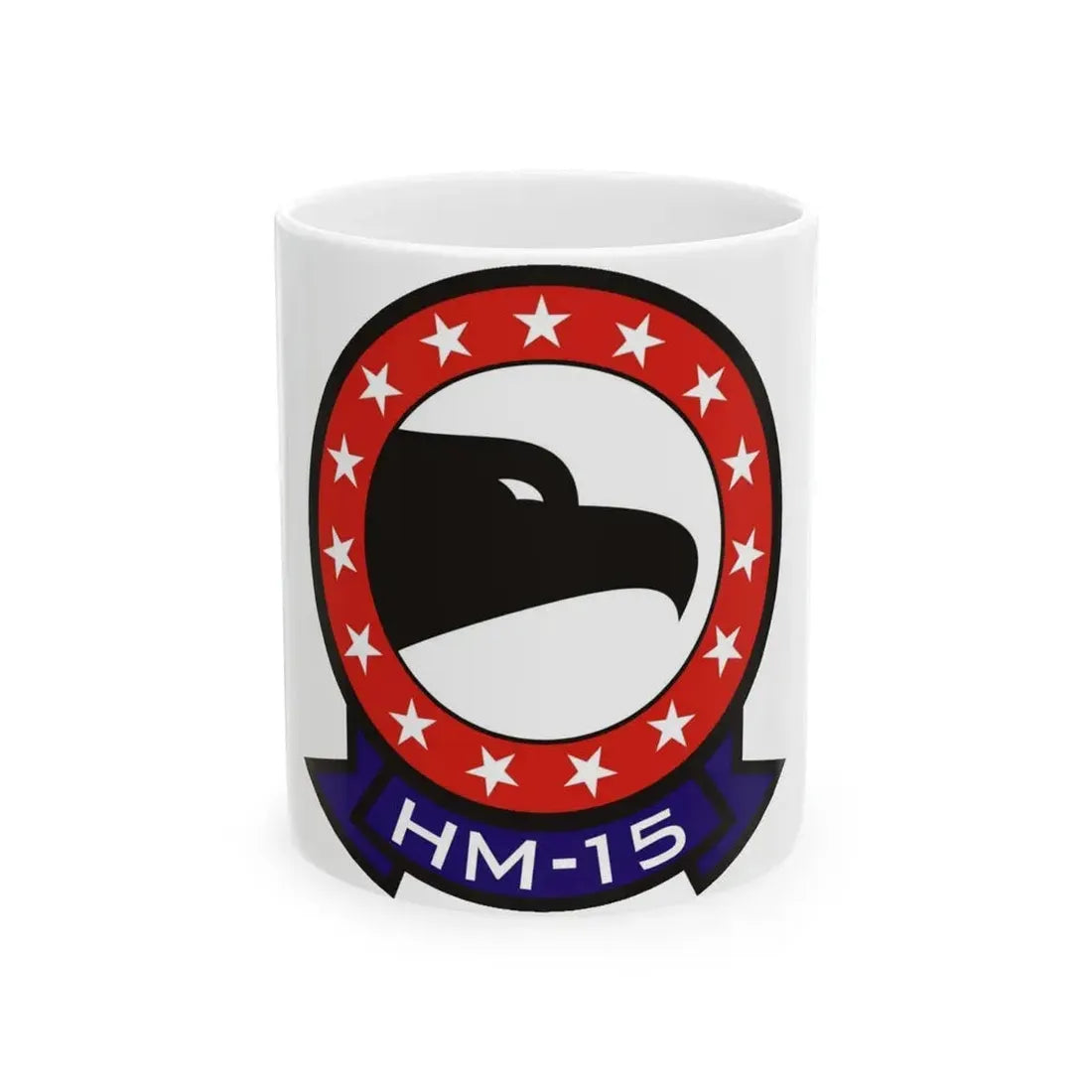 HM 15 Helicopter Mine Countermeasures Squadron 15 (U.S. Navy) White Coffee Mug 11oz - Go Mug Yourself