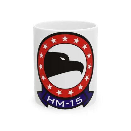 HM 15 Helicopter Mine Countermeasures Squadron 15 (U.S. Navy) White Coffee Mug 11oz - Go Mug Yourself