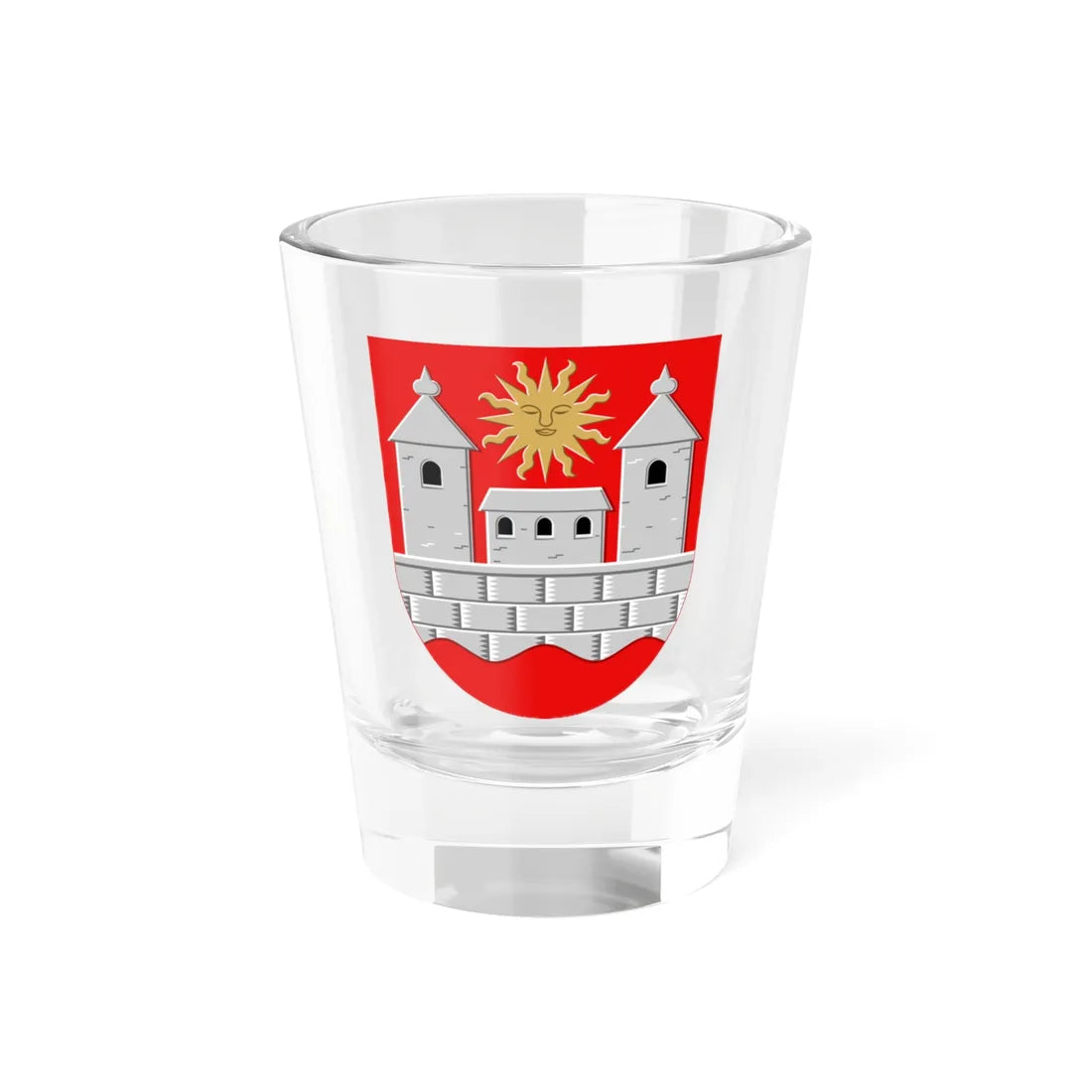 Hämeenlinna.vaakuna (Finland) (Coat of Arms) Shot Glass 1.5oz 1.5oz - Go Mug Yourself